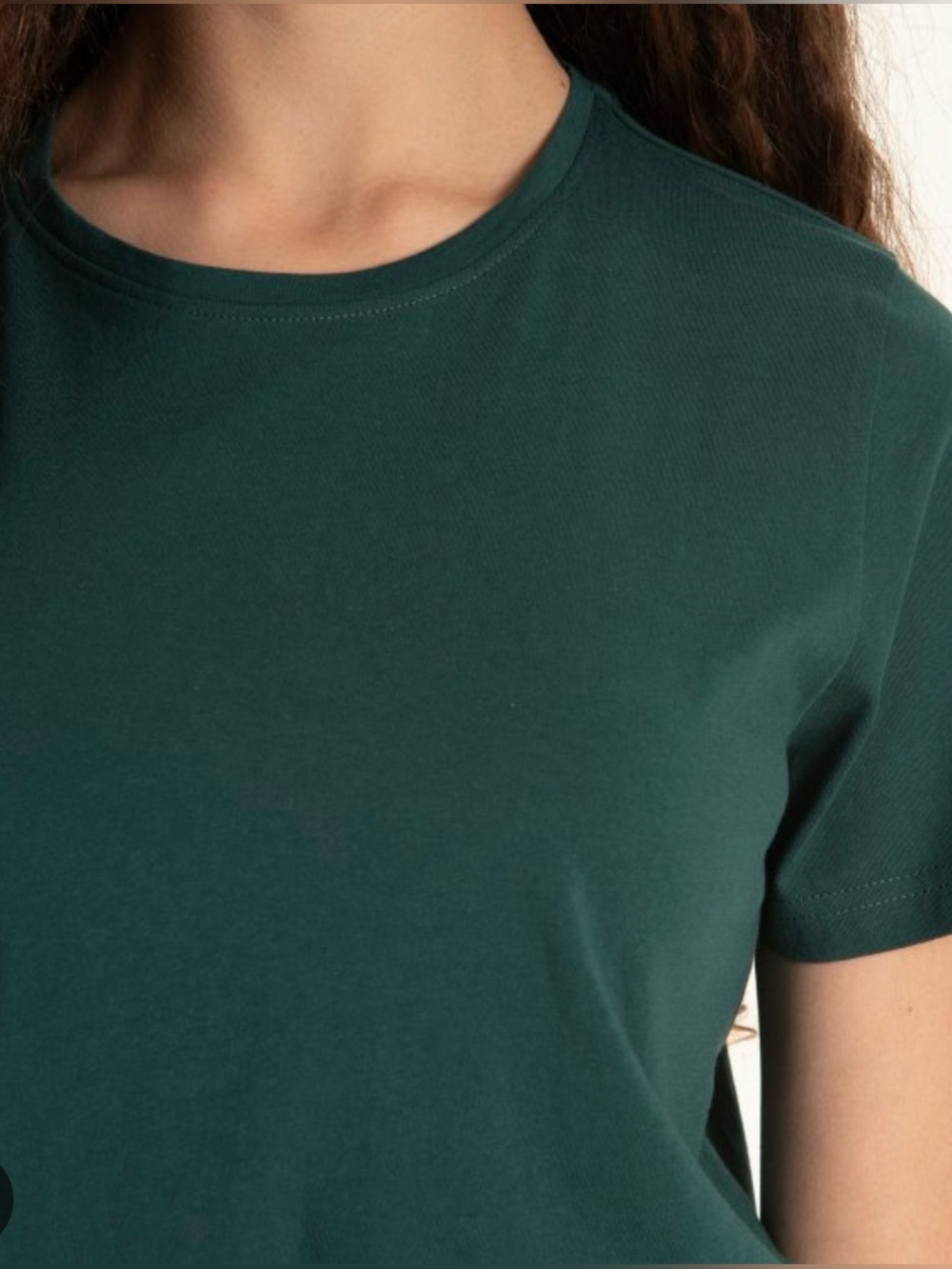 AG- Crewneck Women's Tee in Forest Green